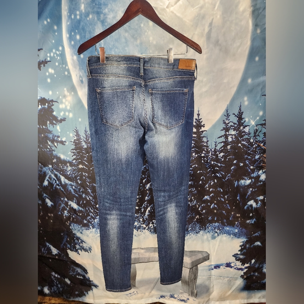 EXPRESS Mid Rise Denim Leggings Pants Medium Size 8 NWT - Picture 6 of 8